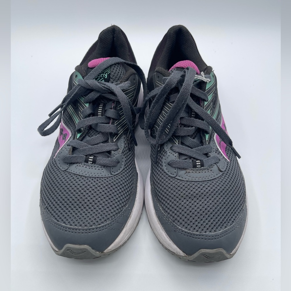 Saucony Womens Cohesion Gray Running Shoes Sneakers Size 8.5 - S10701-17 - Picture 4 of 7